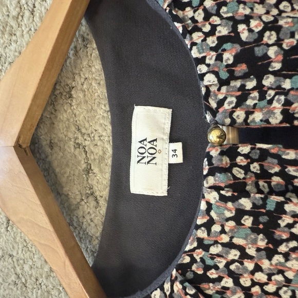Noa Noa size 34 (4) EUC Elegant pink/blue Long Sleeve Dress - Picture 10 of 16